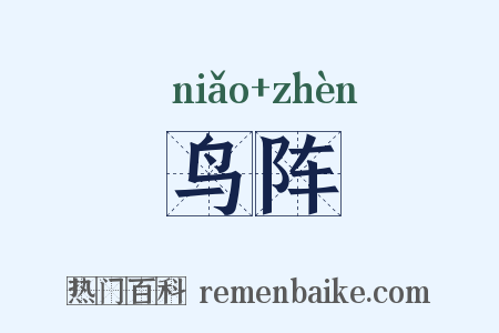 鸟阵是什么意思的图片